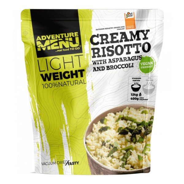 Adventure Menu | Cremet risotto med asparges og broccoli | Frysetørret mad | 124g