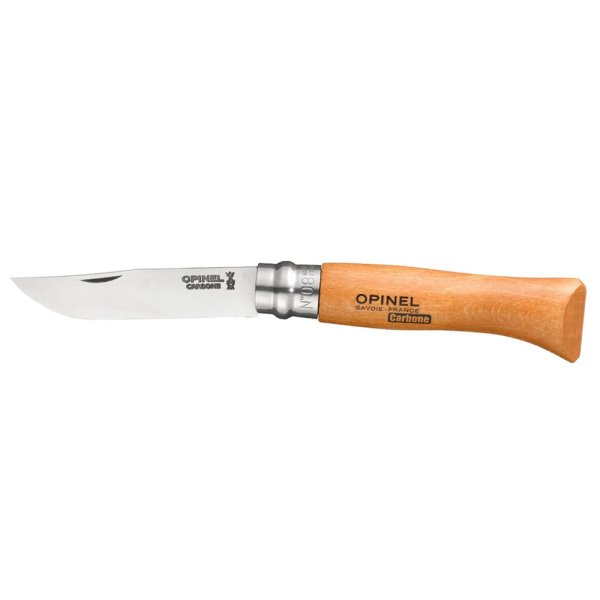 Opinel No 08 foldekniv i kulstofstål
