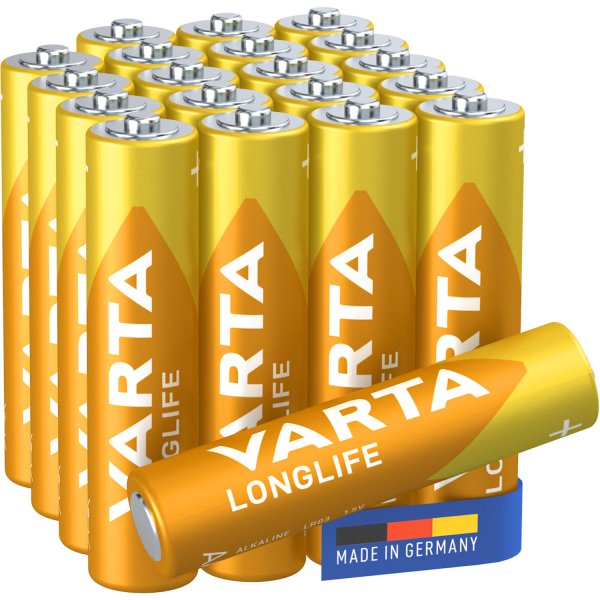 Varta Longlife AAA-batteri i 20-pak