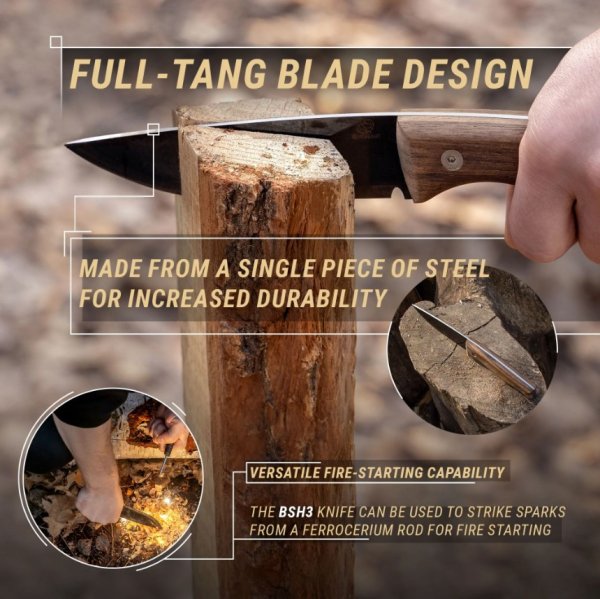 BeaverCraft Bushcraft Knife BSH3