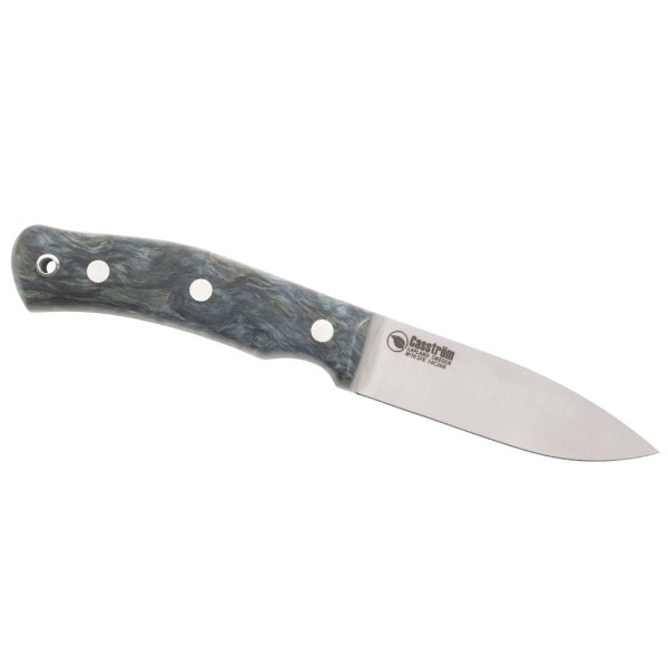 Casström No.10 svensk skovkniv, stabiliseret masur Ocean, rustfri, Kydex