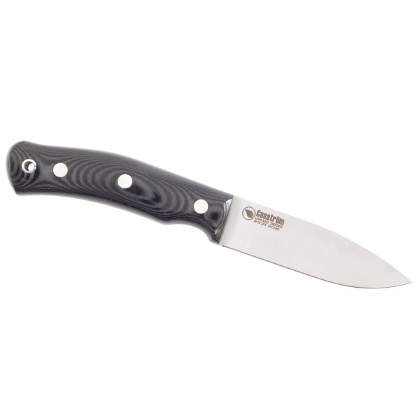 Casström No.10 svensk skovkniv, sort micarta, rustfri, Kydex