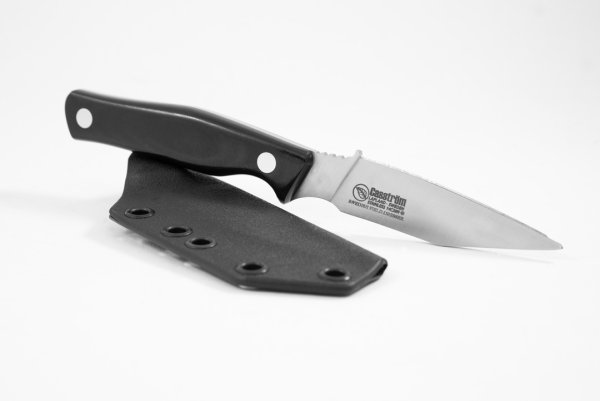 Casström Swedish Field Dresser, sort micarta, Kydex