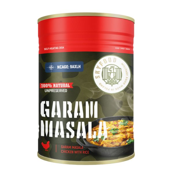 Sky Food | Garam Masala Selvopvarmende Dåse | MRE | 400g