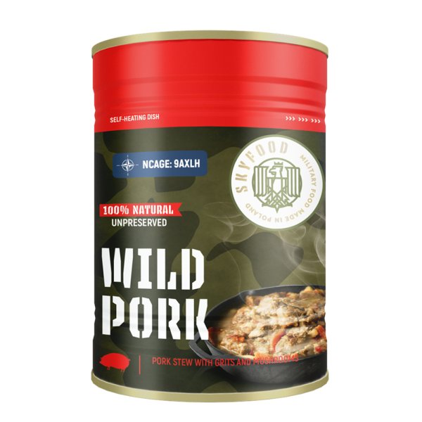 Sky Food | Wild Pork Selvopvarmende Dåse | MRE | 400g