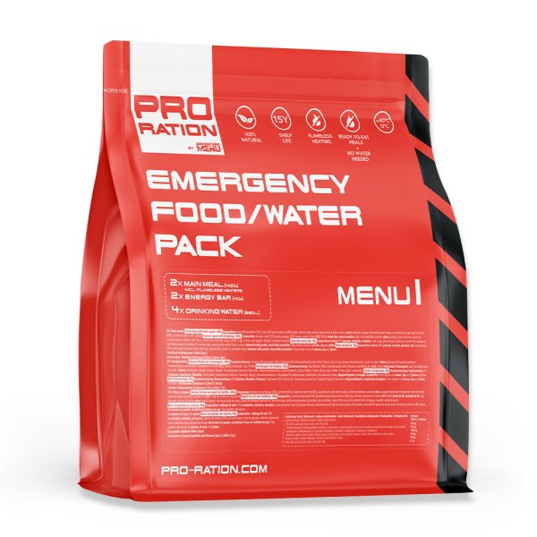 Pro Ration | Emergency Food/Water Pack Menu V | MRE | 2200g