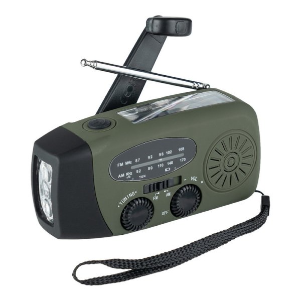 Nødradio med 2000 mAh powerbank