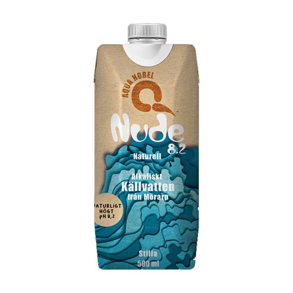 Aqua Nobel Nude | Alkalisk kildevand | 500 ml