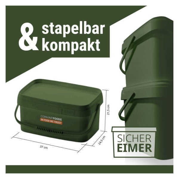 Convar Emergency Food | Økologisk mælkepulver | Stor pakke | Lang holdbarhed | 4500g