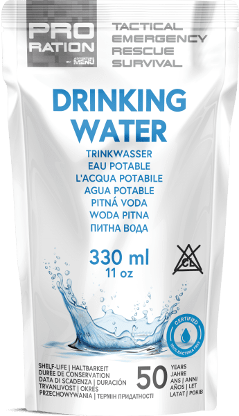 Pro Ration | Nødvandskasse | 50 års holdbarhed | 15500g
