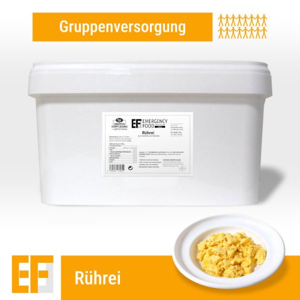 Convar Emergency Food | Røræg | Frysetørret mad | Måltidspakke | 4000g