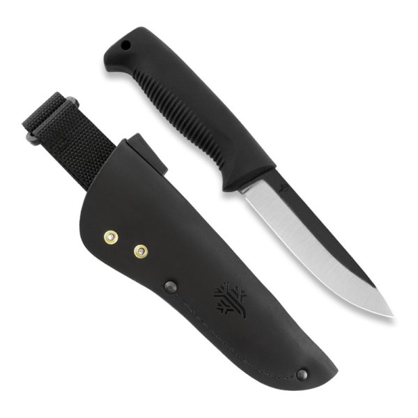 Peltonen M07 Ranger Puukko | Ubelagt | TPEsort | Lædersort