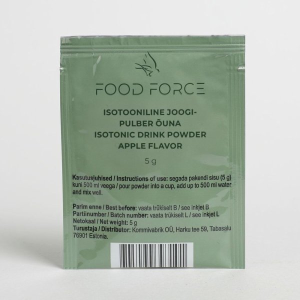 Food Force | Isotonisk drikkepulver æble | 5g