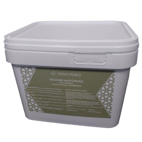 Food Force | One Week Bucket | Frysetørret mad