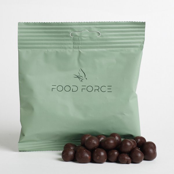 Food Force | Jordbær i mørk chokolade | 50g | 50g