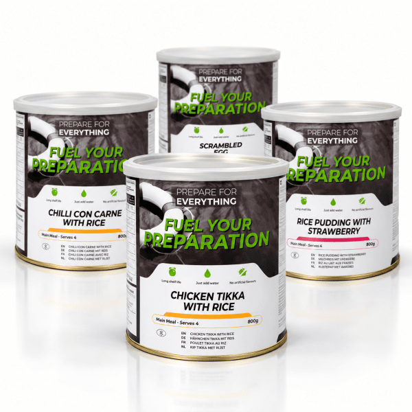 Fuel Your Preparation | Frysetørret mad | Glutenfri | Måltidspakke | 2800g