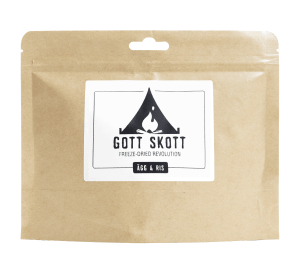 Gott Skott | Æg og ris frysetørret | Udendørs mad | 110 g