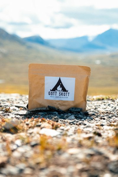 Gott Skott | Æg og ris frysetørret | Udendørs mad | 110 g