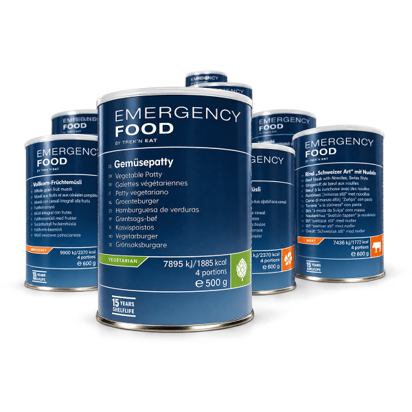 Katadyn Emergency Food | Frysetørret mad | Måltidspakke | 12 575g