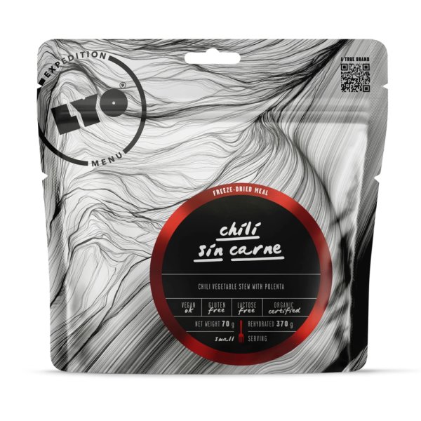 LyoFood | Organic Chili Sin Carne | Frysetørret mad | 70g