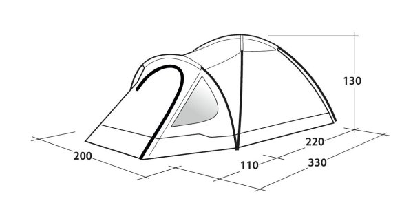 Outwell Cloud 3 | Telt | 3 personer