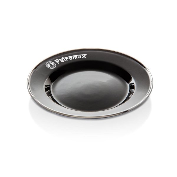 Petromax emaljetallerkener 2 stk Sort