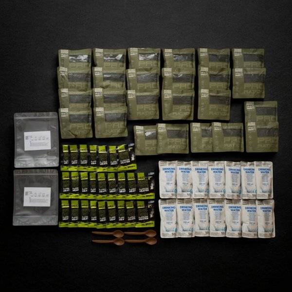 Pro Ration | Emergency Food/Water Box | MRE | 14500g