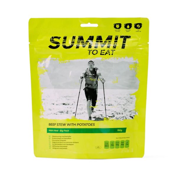 Summit To Eat | okse- og kartoffelgryde | frysetørret mad | 190 g