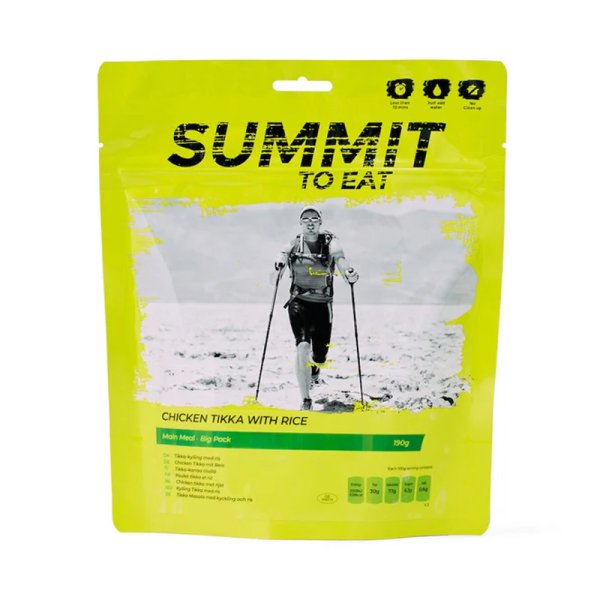 Summit To Eat | Kylling Tikka med ris | frysetørret mad | 190 g