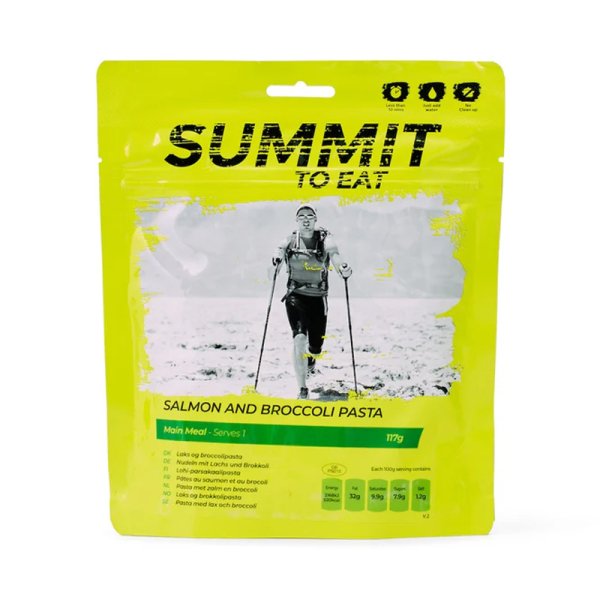 Summit To Eat | Pasta med laks og broccoli | frysetørret mad | 117 g