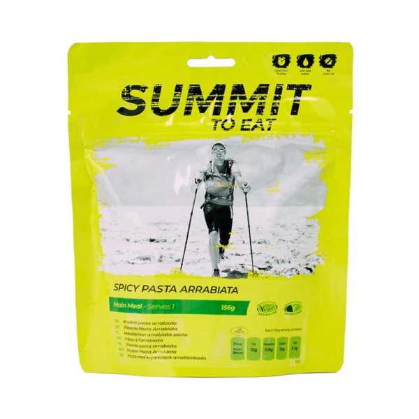 Summit To Eat | Spicy Pasta Arrabiata | Frysetørret mad | 140g
