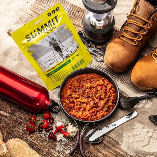 Summit To Eat | Vegetabilsk chipotle-chili med ris | frysetørret mad | 136 g
